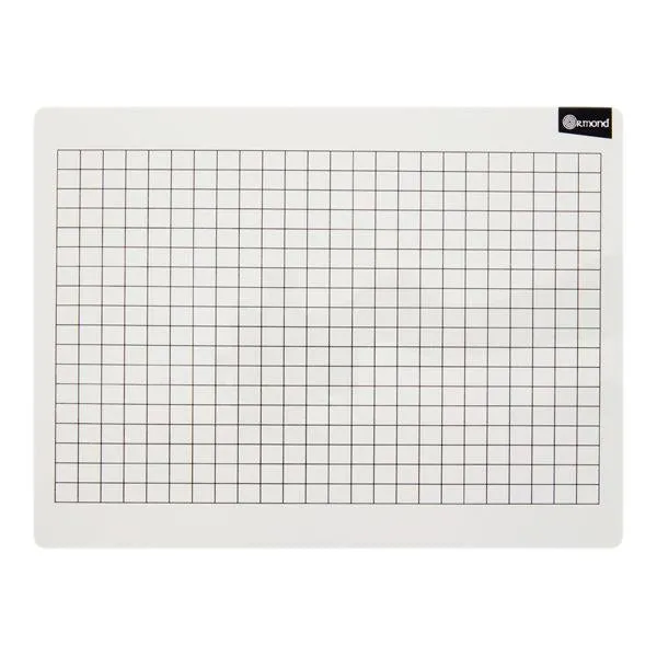 10 Dry Wipe Boards - 228x305mm - 1cm Grid