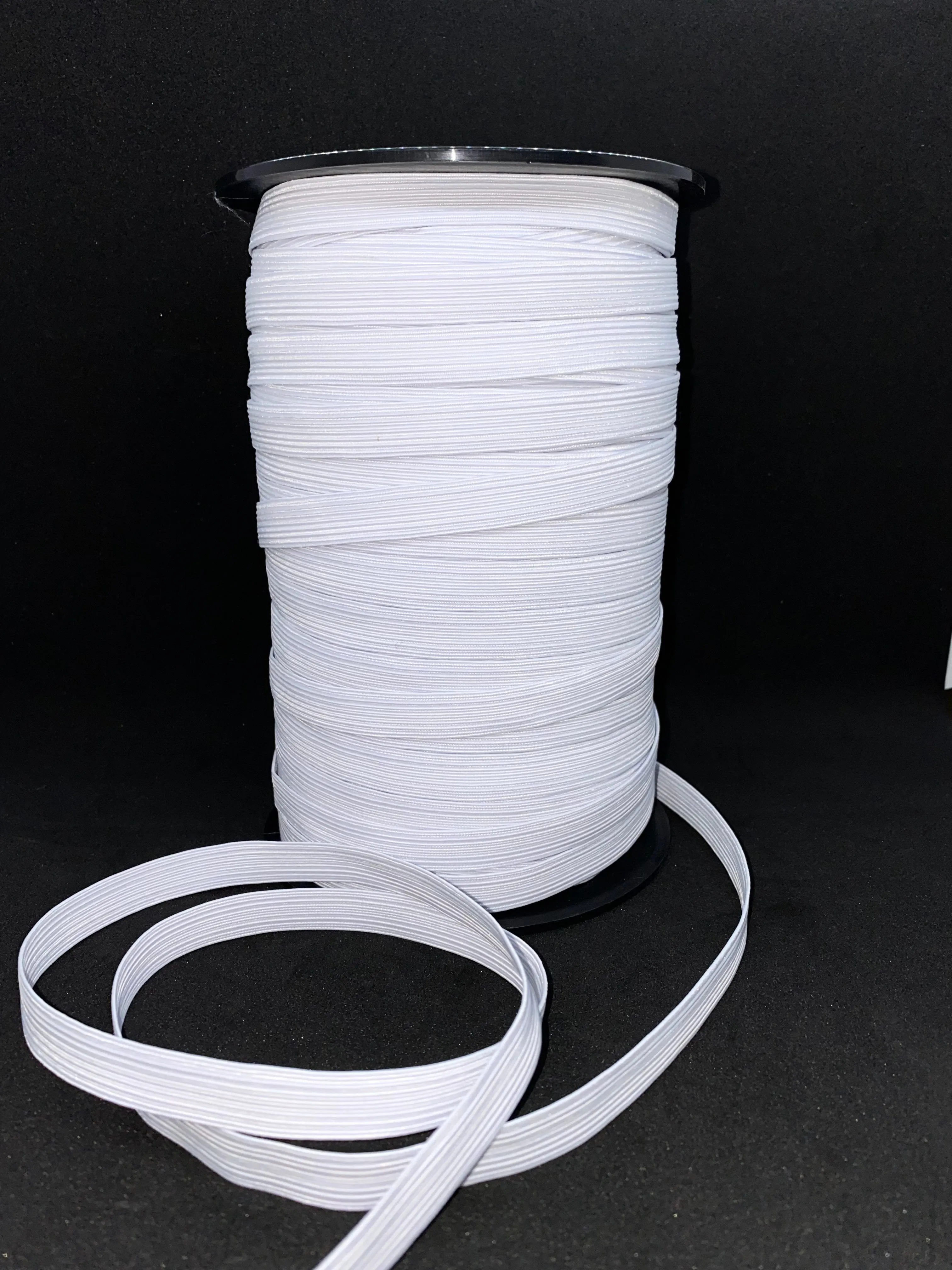 1/2" White Braided Elastic