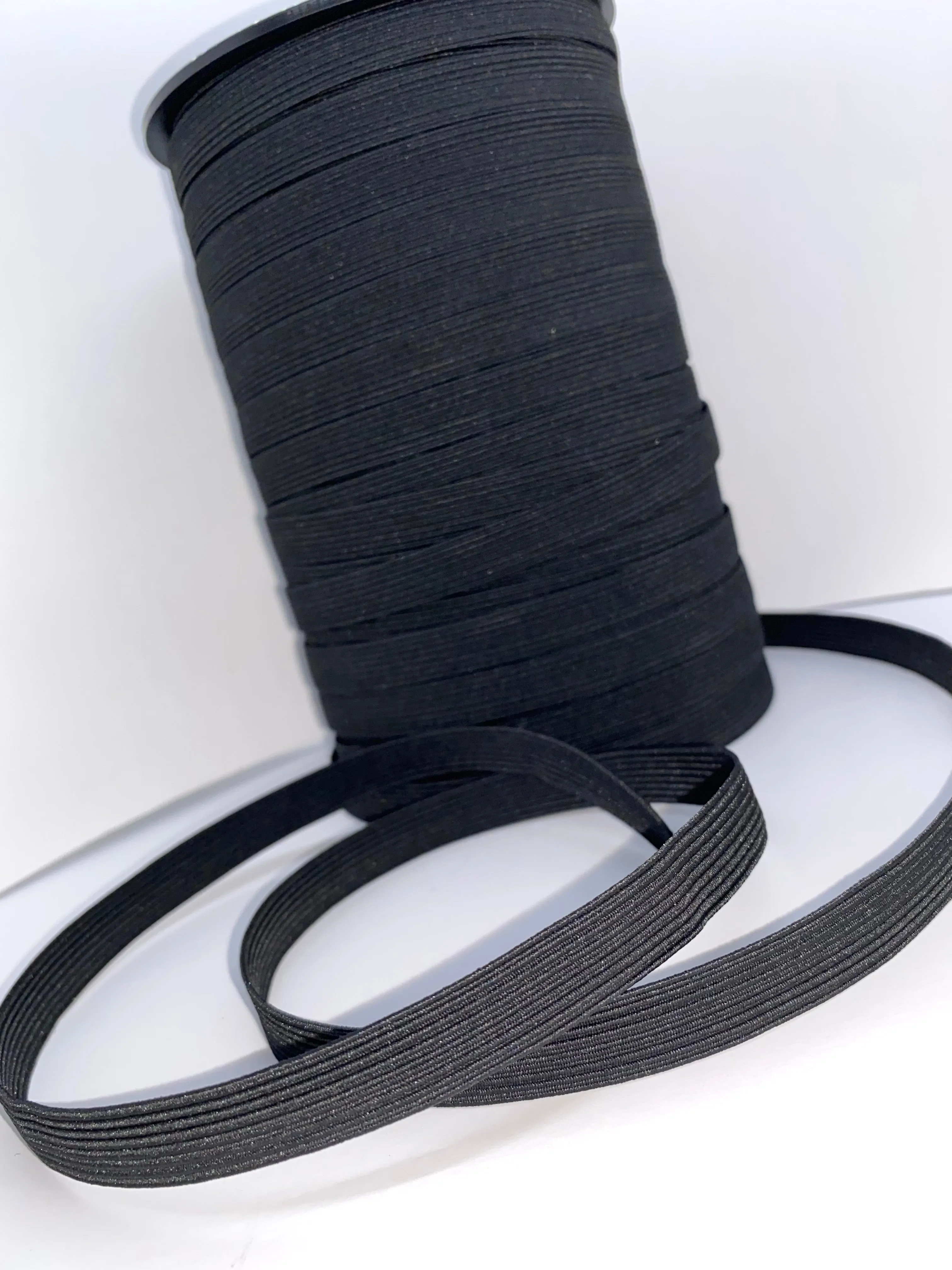 1/2" White Braided Elastic