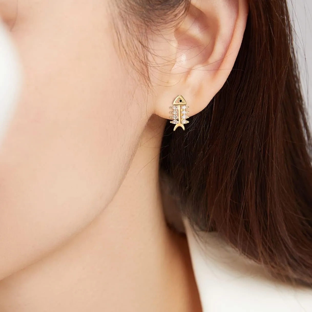 18K Gold Earrings for Women Trendy, Butterfly Earrings for Women Gold Hoop Earrings, Gold Butterfly Earrings Hypoallergenic Stud