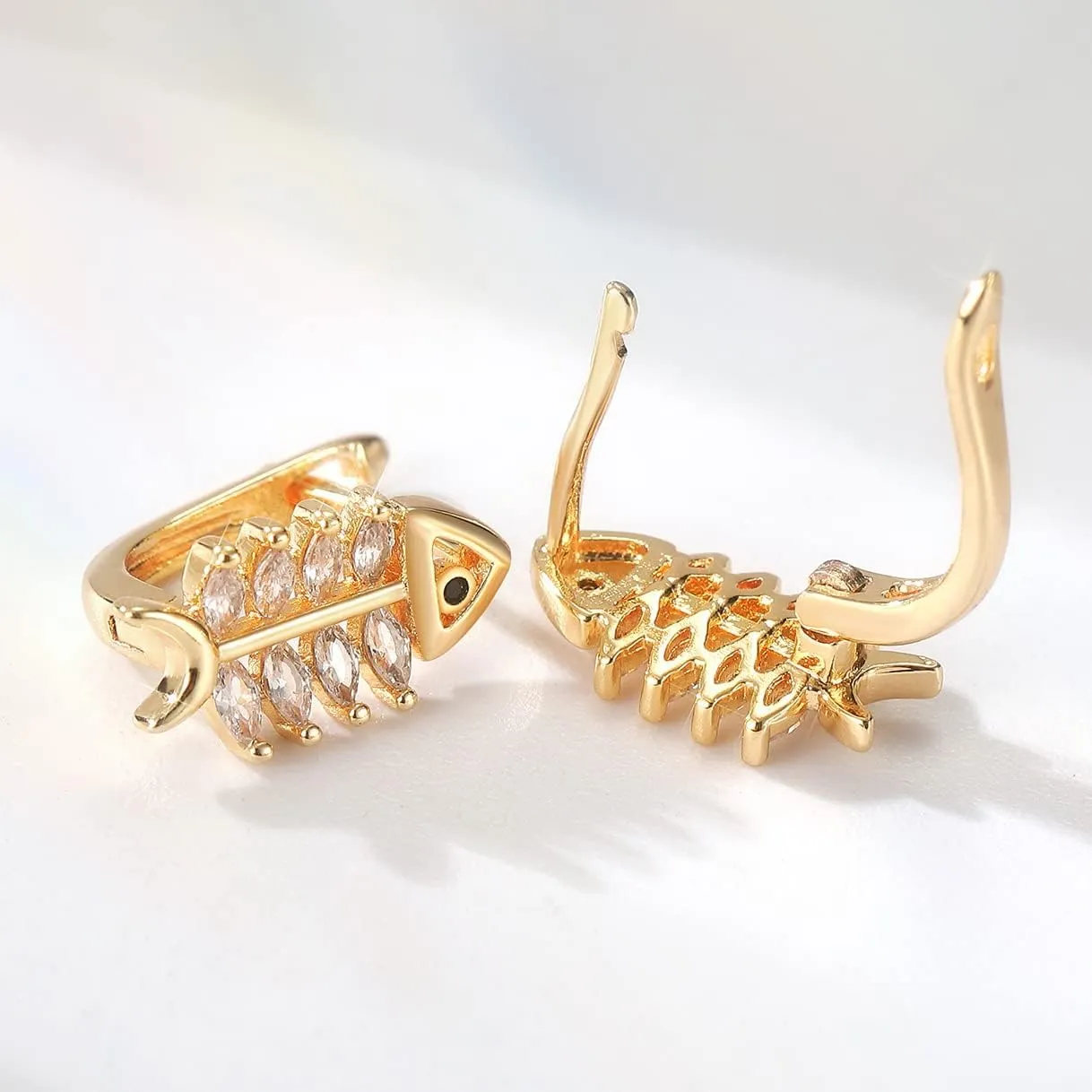 18K Gold Earrings for Women Trendy, Butterfly Earrings for Women Gold Hoop Earrings, Gold Butterfly Earrings Hypoallergenic Stud