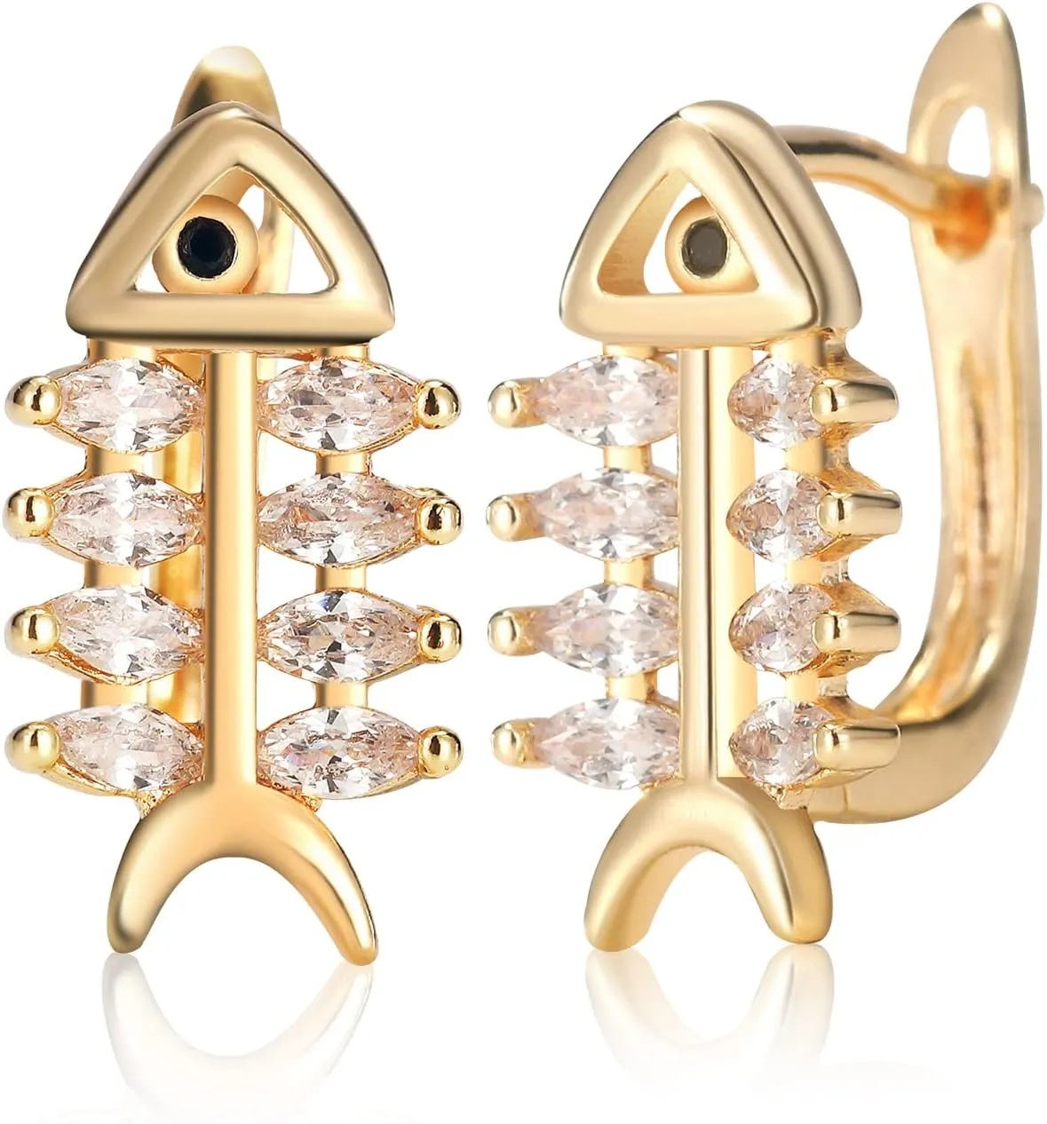 18K Gold Earrings for Women Trendy, Butterfly Earrings for Women Gold Hoop Earrings, Gold Butterfly Earrings Hypoallergenic Stud