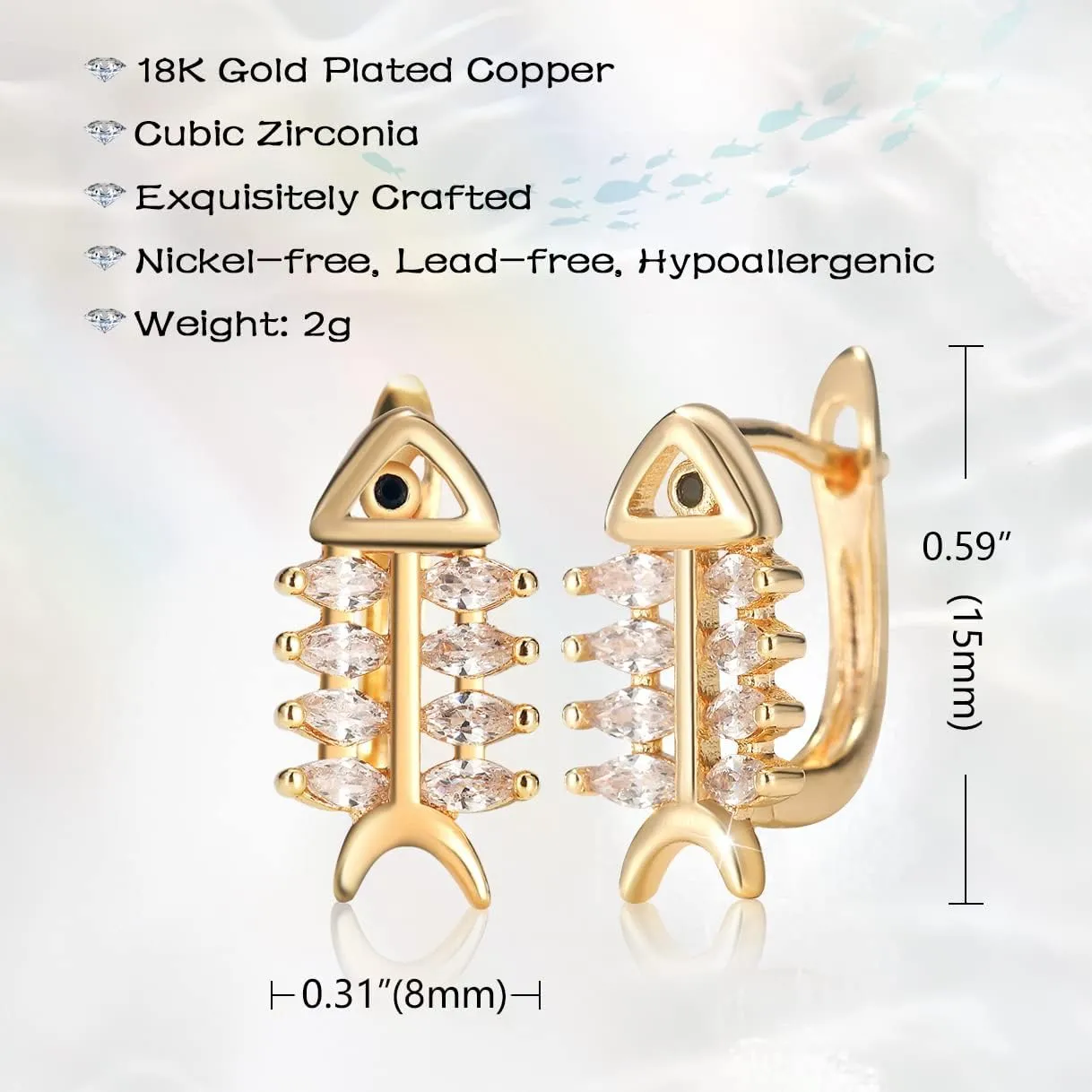 18K Gold Earrings for Women Trendy, Butterfly Earrings for Women Gold Hoop Earrings, Gold Butterfly Earrings Hypoallergenic Stud