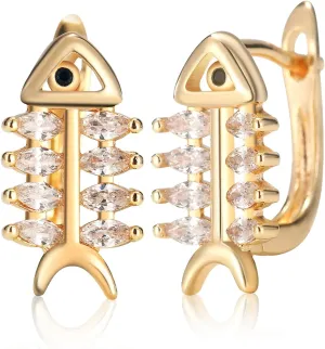 18K Gold Earrings for Women Trendy, Butterfly Earrings for Women Gold Hoop Earrings, Gold Butterfly Earrings Hypoallergenic Stud