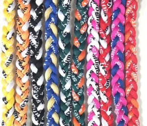 18" 3 Rope Tornado Sports Titanium Necklaces Package of 10