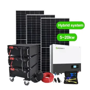 2Kw 3Kw 5Kw 30Kw Hybrid Solar Panel off Grid Solar Photovoltaic System with Lithium Battery Growatt Inverter