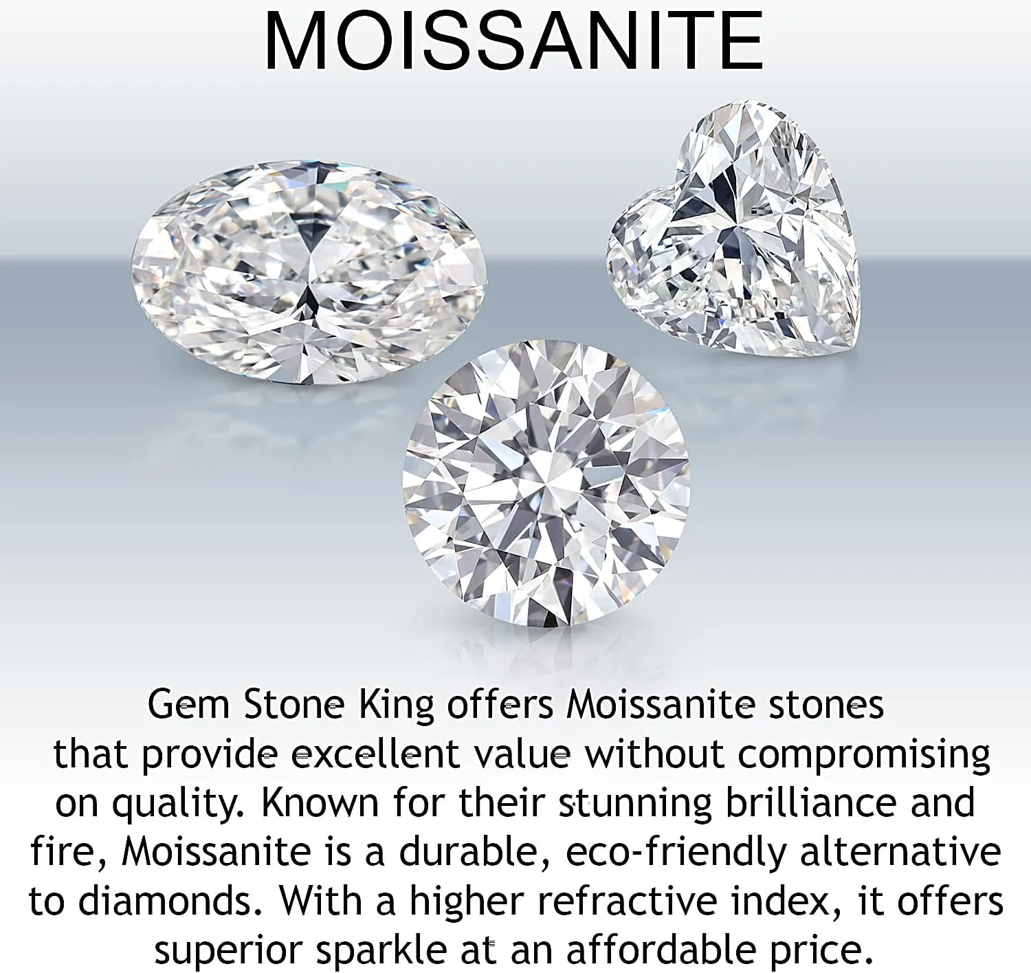 925 Sterling Silver Gemstone Birthstone and White Moissanite Accent 3-Stone Ring for Women | 10X8MM Oval with 1.5MM Accents | Fine Jewelry for Engagement Wedding Anniversary Promise | Sizes 5-9