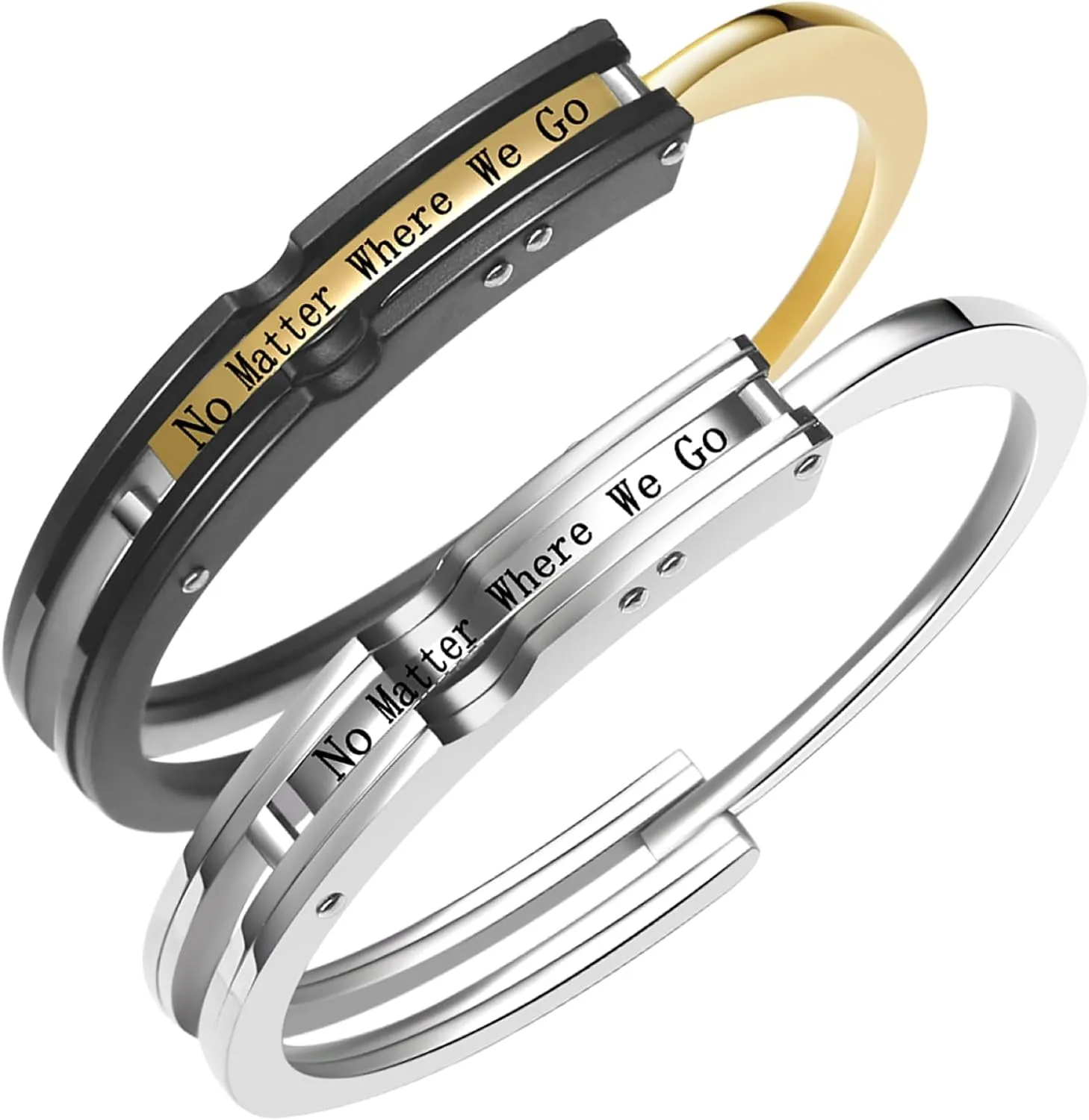 A pair of Couples Bracelets Love Matching Bracelets Gift for Girlfriend Boyfriend Men Women Valentine's Day