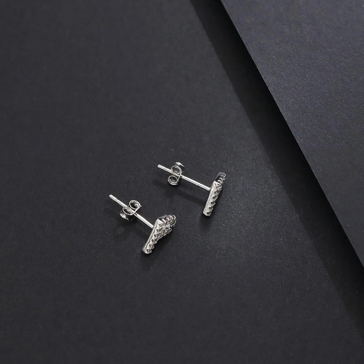 AILUOR Initial Stud Earrings for Women, Sterling Silver CZ Initial Letter Stud Earrings for Women 14K Gold Plated Simulated Diamond Hypoallergenic Alphabet Letter Earrings for Women Birthday Gifts Jewelry