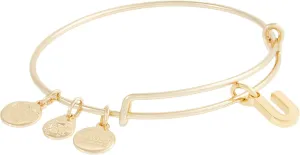 Alex and Ani Initial U III Bangle Bracelet