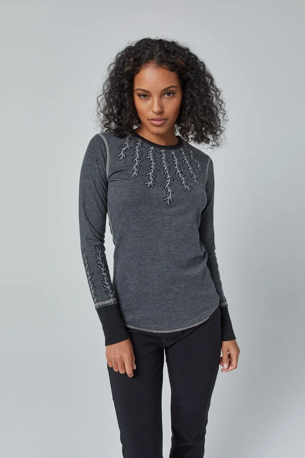 Alp N Rock Lana Crew F2WTCW04HBK | Heather Black | Clearance Final Sale