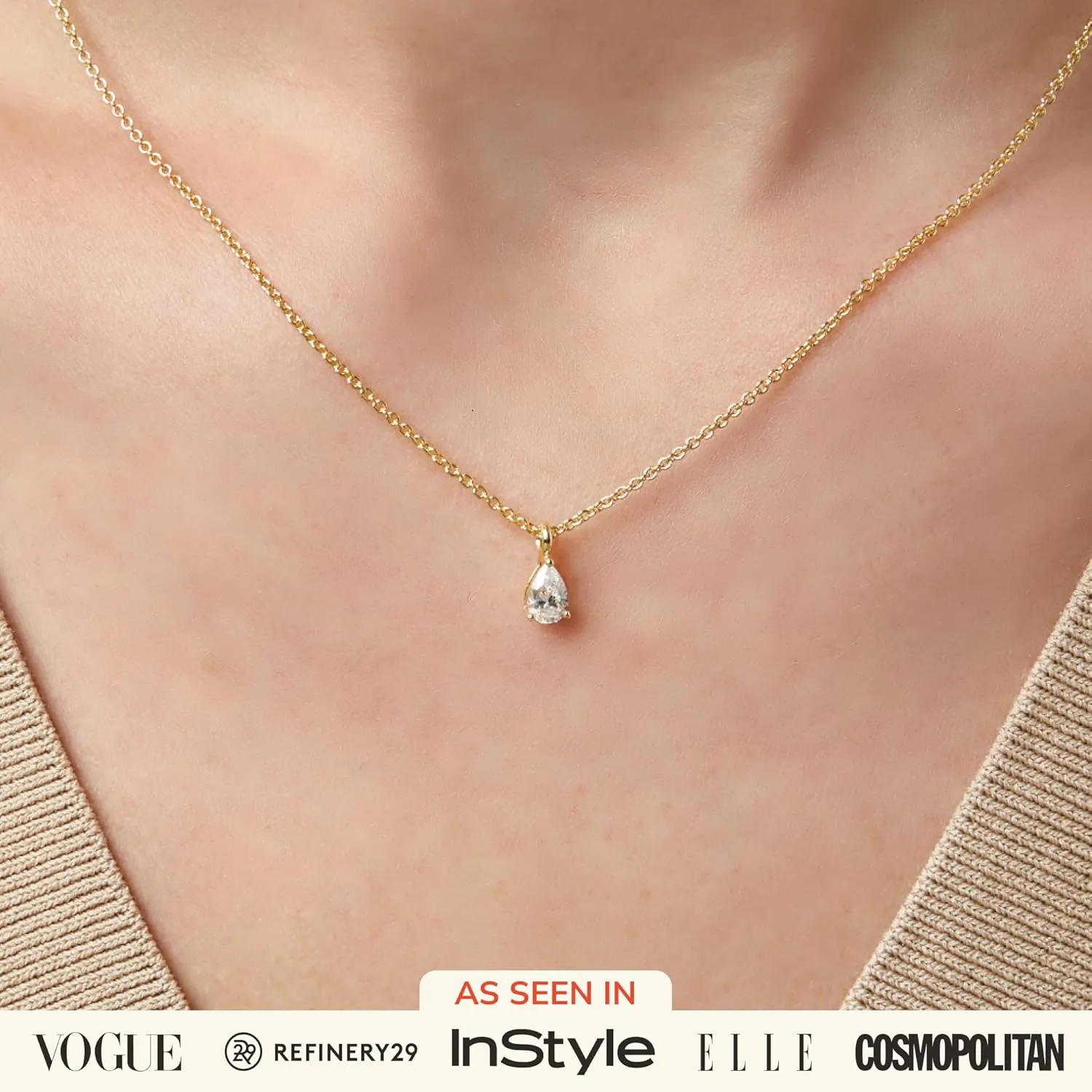 Ana Luisa Pendant Necklaces for Women - 14K Gold Plated and Silver Rhodium Plated Necklace - Pearl, Heart, Circle, Moonstone, Gemstone Charm Styles - Hypoallergenic, Dainty, Trendy Layering Necklaces