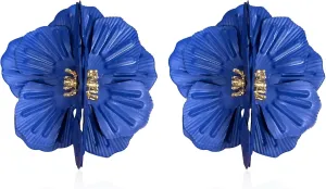 Anmpab Vintage Flower Stud Earrings Exaggerated Oversized Daisy Flower Earrings Statement Jewelry for Women
