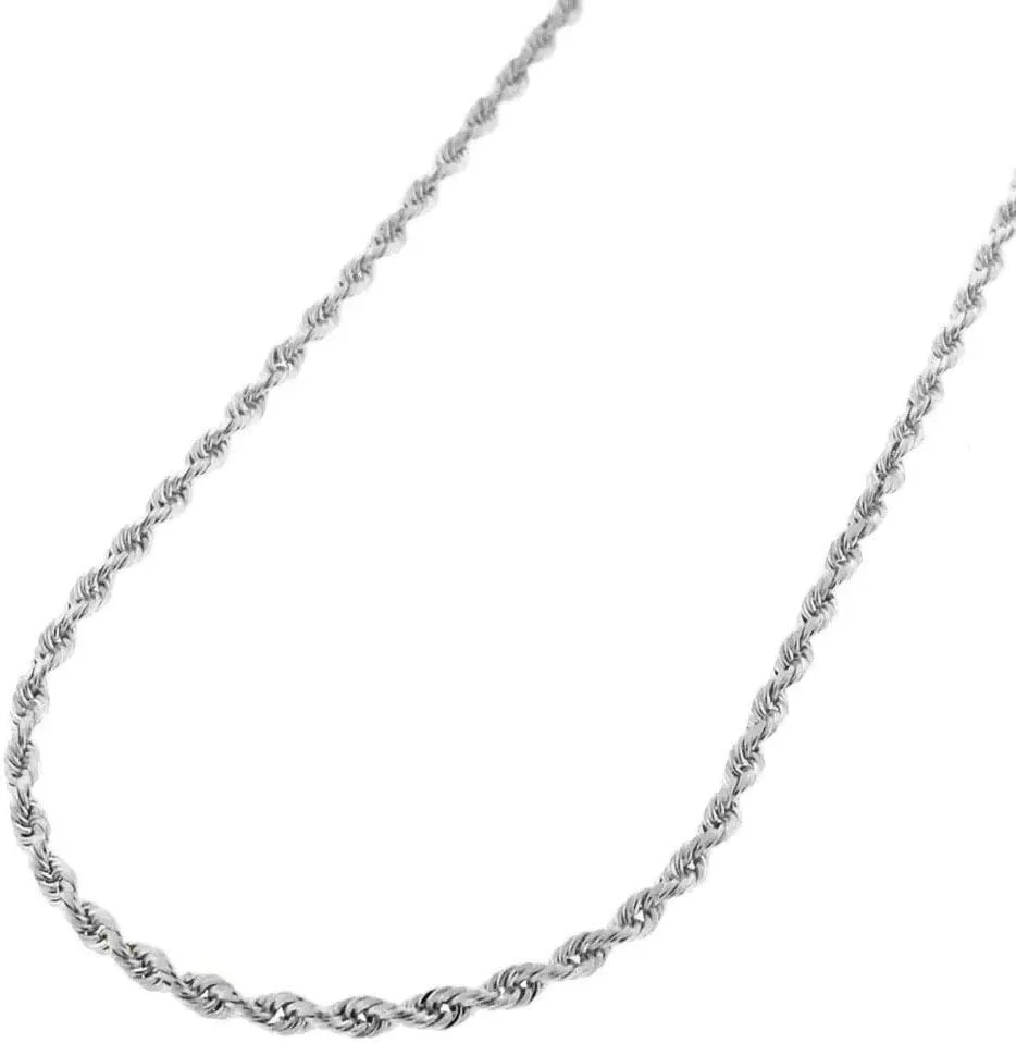 ARGENTO REALE| 925 Sterling Silver Adjustable Bolo Rope Chain Necklace| 1.5MM Sterling Silver Rope Chain Necklace |Bolo Necklace|Adjustable Necklace| Adjusts Up To 24 Inches