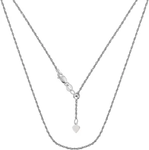 ARGENTO REALE| 925 Sterling Silver Adjustable Bolo Rope Chain Necklace| 1.5MM Sterling Silver Rope Chain Necklace |Bolo Necklace|Adjustable Necklace| Adjusts Up To 24 Inches