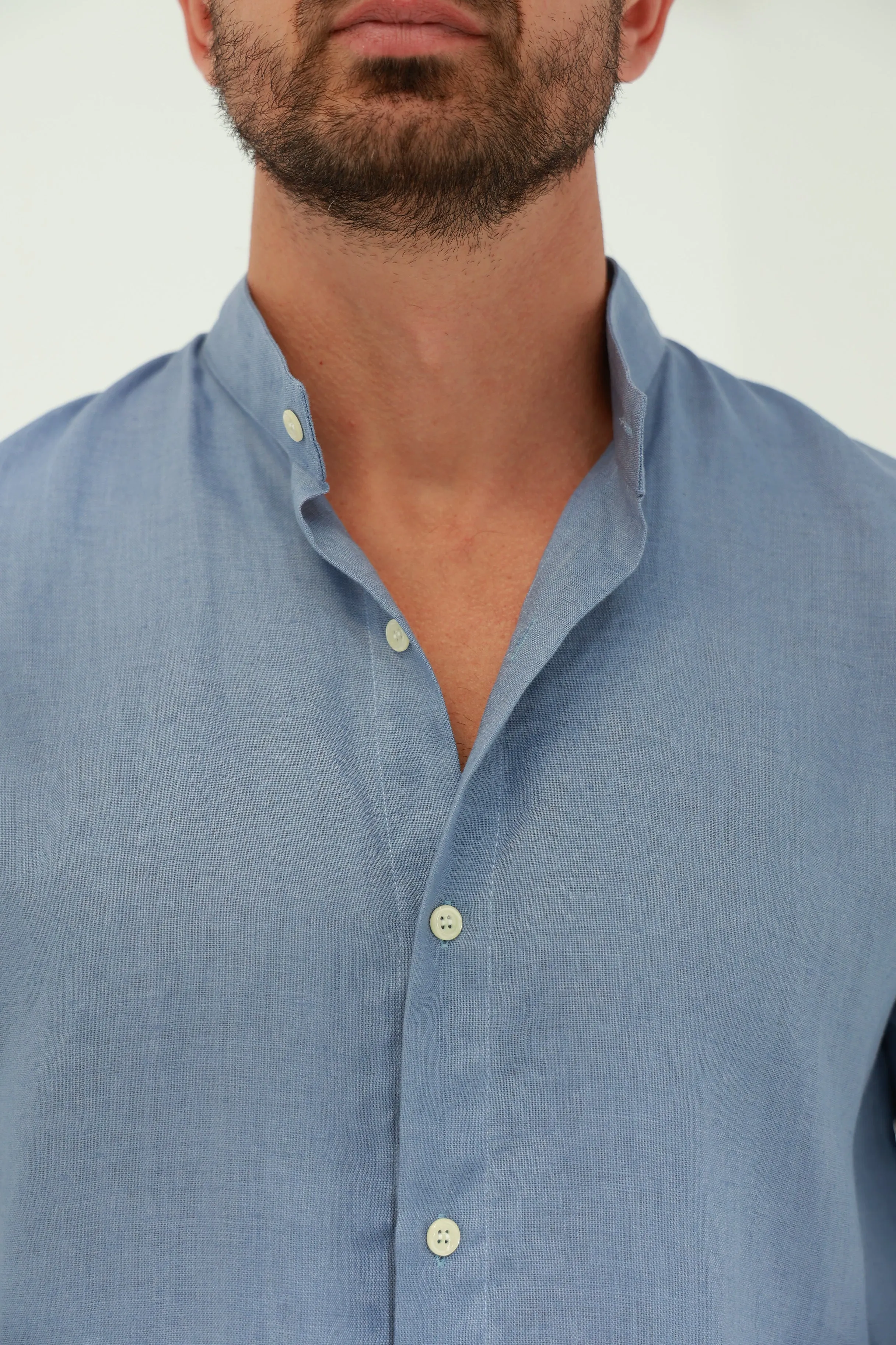 Armonia Men's Linen Shirt Blue