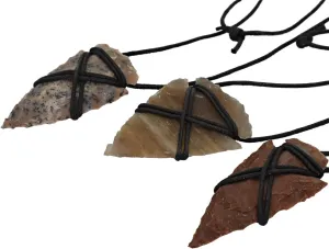 Armory Replicas - Native American Canowicake 3 Piece Arrowhead Necklace Set