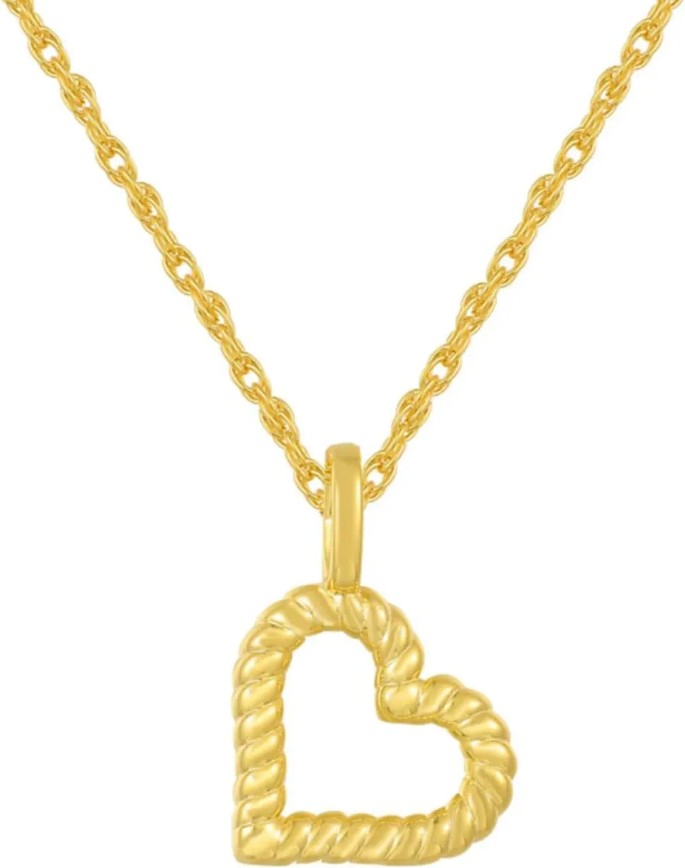 ASCOMY Dainty Gold Necklace for Women 14K Gold Plated Necklaces for Her Delicate Love Heart Necklace Heart Pendant Necklace Cute Necklaces Festival Jewelry Gift for Women