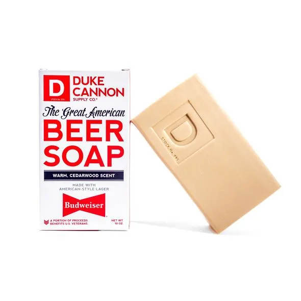 BIG ASS BRICK OF GREAT AMERICAN BEER SOAP - MADE WITH BUDWEISER