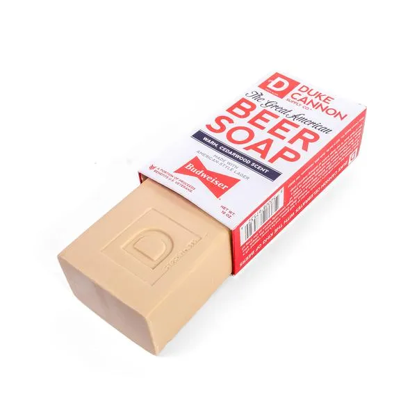 BIG ASS BRICK OF GREAT AMERICAN BEER SOAP - MADE WITH BUDWEISER