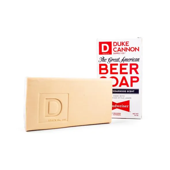 BIG ASS BRICK OF GREAT AMERICAN BEER SOAP - MADE WITH BUDWEISER
