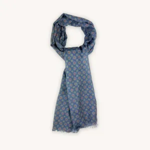 Blue Viscose Scarf