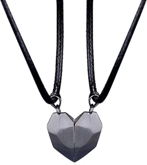 Bluelans Best Friend Necklaces for 2 Matching Yin Yang Adjustable Chain Bracelet for Bff Friendship Relationship Boyfriend Girlfriend Men Women Lover Him Her Valentines Gift, Friendship Necklaces (Black)