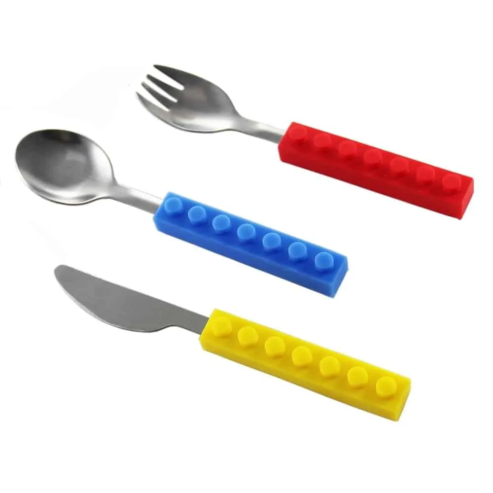 Bricks Decorated Cutlery Set