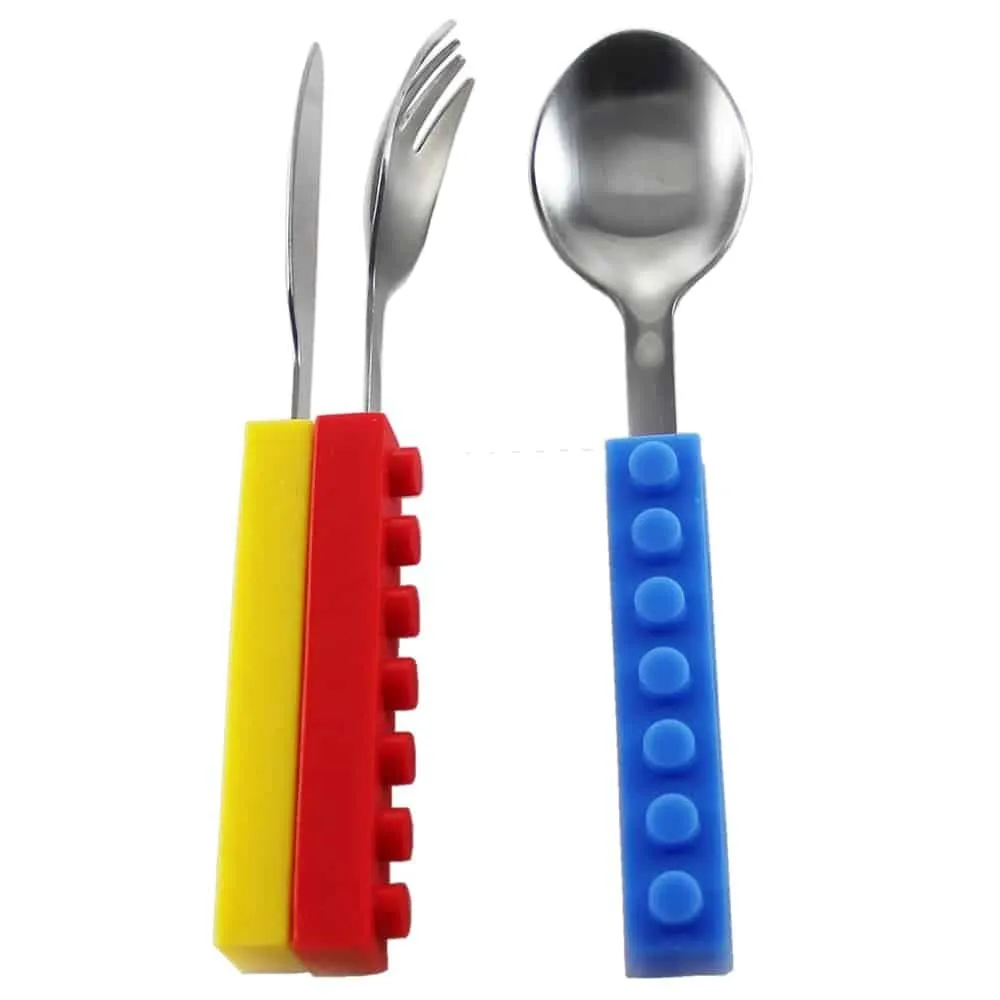 Bricks Decorated Cutlery Set