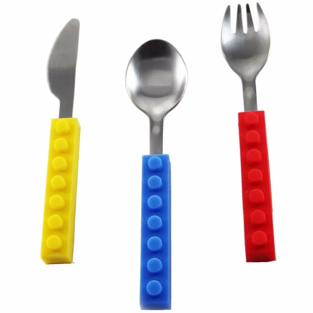 Bricks Decorated Cutlery Set