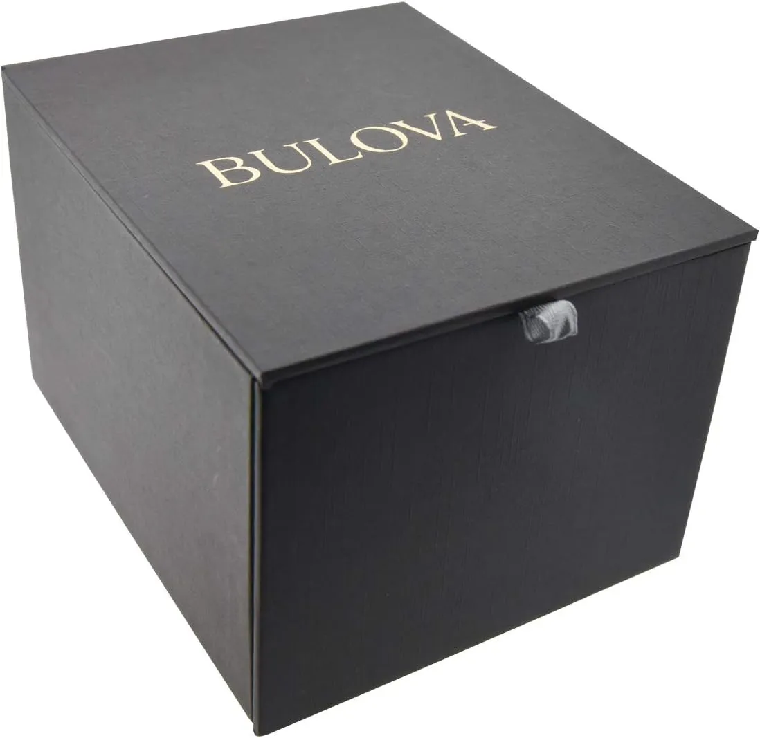 Bulova Men's Classic Dress 3-Hand 21- Jewel Automatic Watch, 42 Hour Reserve, Hack Feature, Sub-Second Hand, Open Aperture Dial, Exhibition Case Back, 42mm