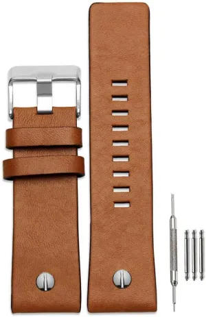 Calfskin Leather Watch Band Suitable for Men's Diesel Watches