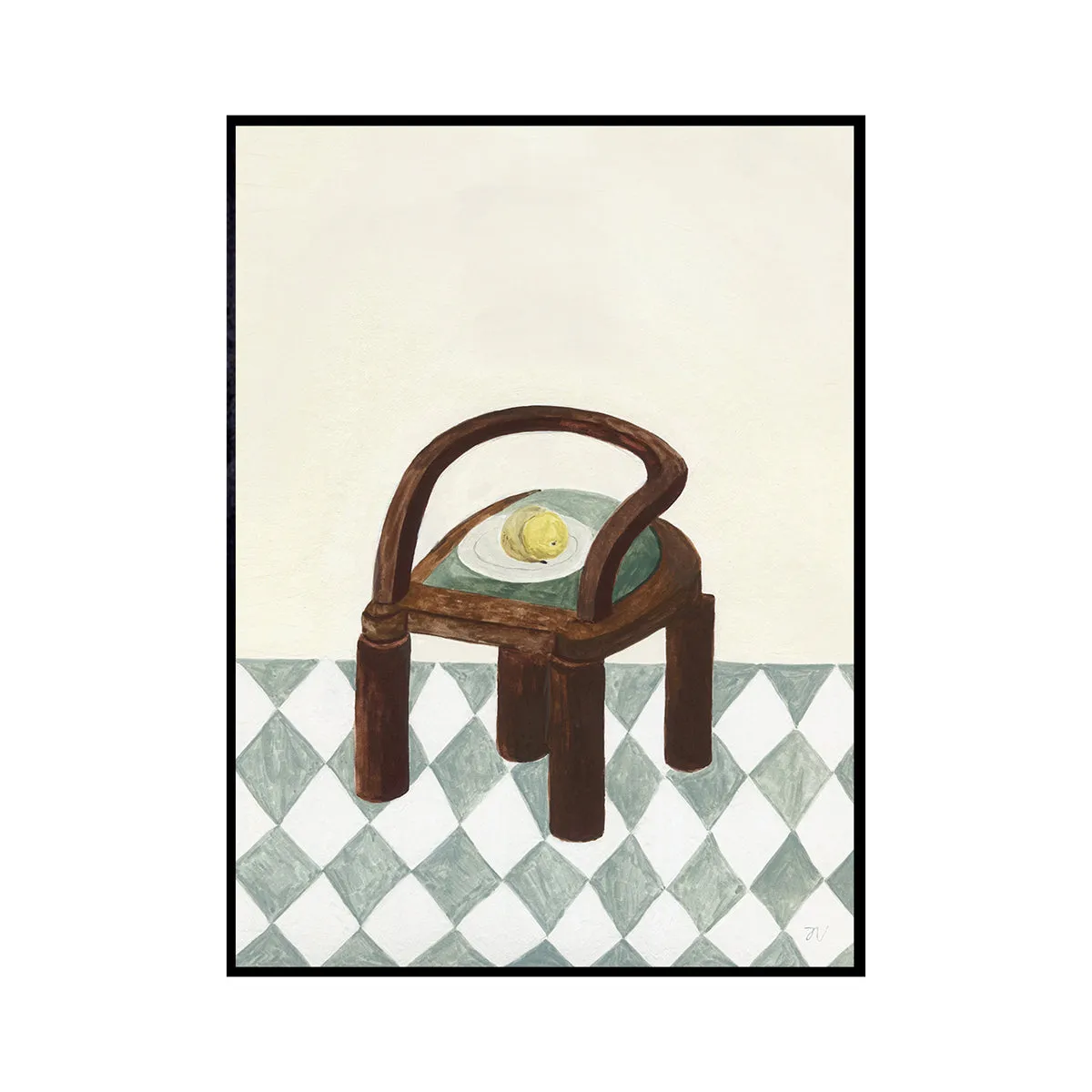 Chair With Fruit Print