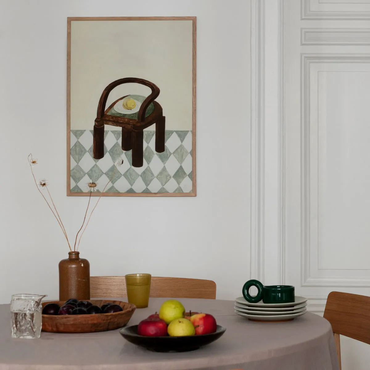 Chair With Fruit Print