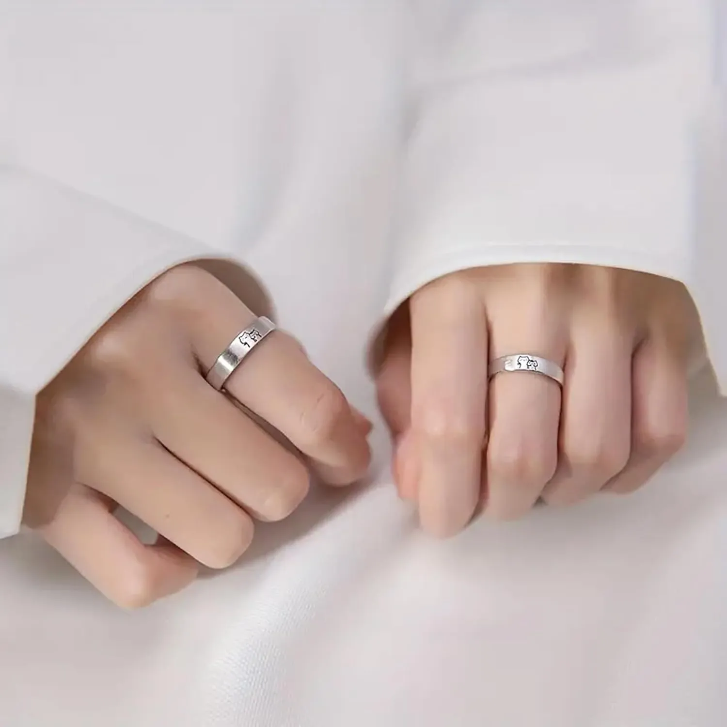 choice of all Couple Rings for Him and Her Sets Cat Rings for Women Adjustable Promise Ring Matching Couple Rings Valentine's Day Gifts for Men Women