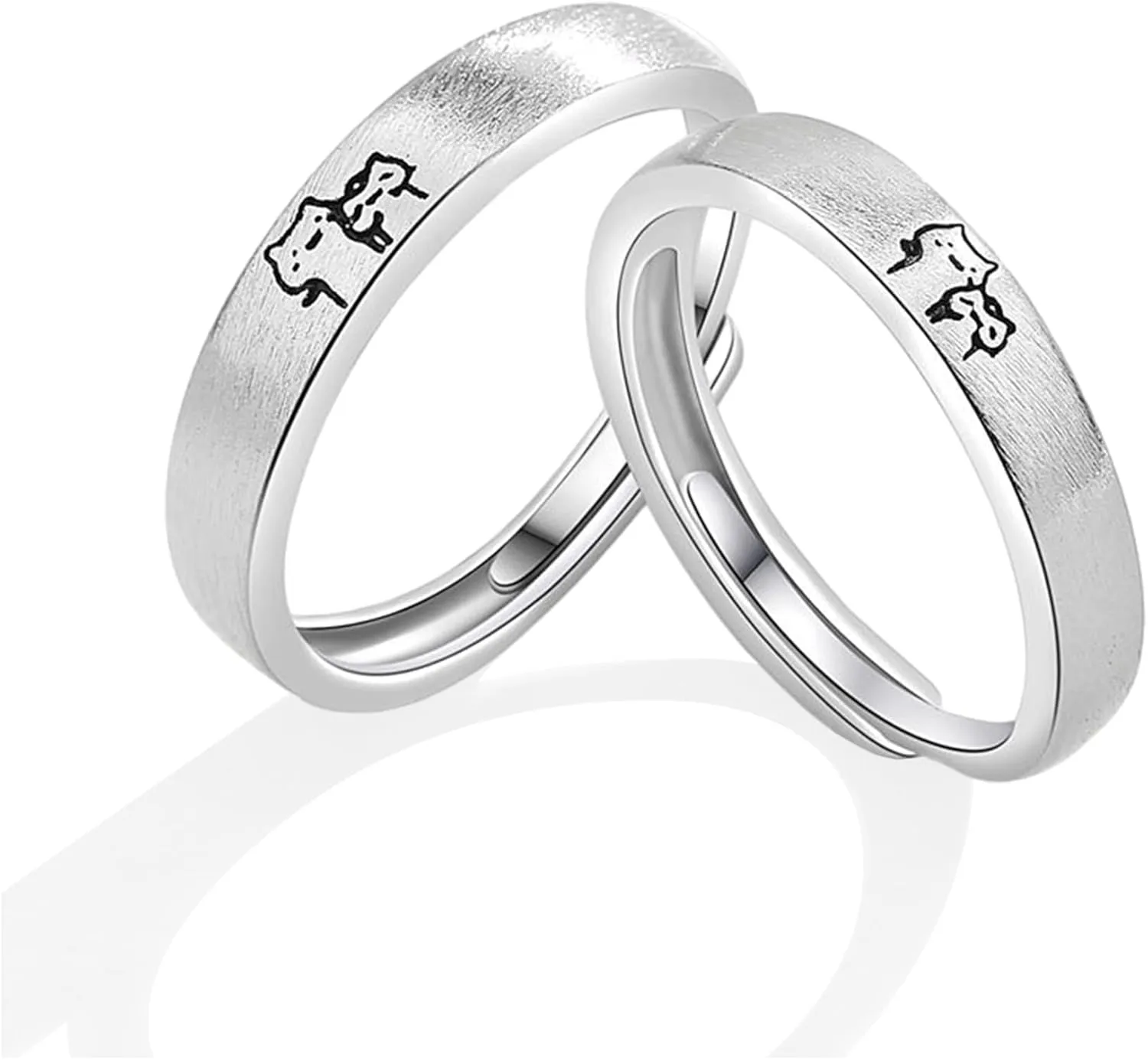 choice of all Couple Rings for Him and Her Sets Cat Rings for Women Adjustable Promise Ring Matching Couple Rings Valentine's Day Gifts for Men Women