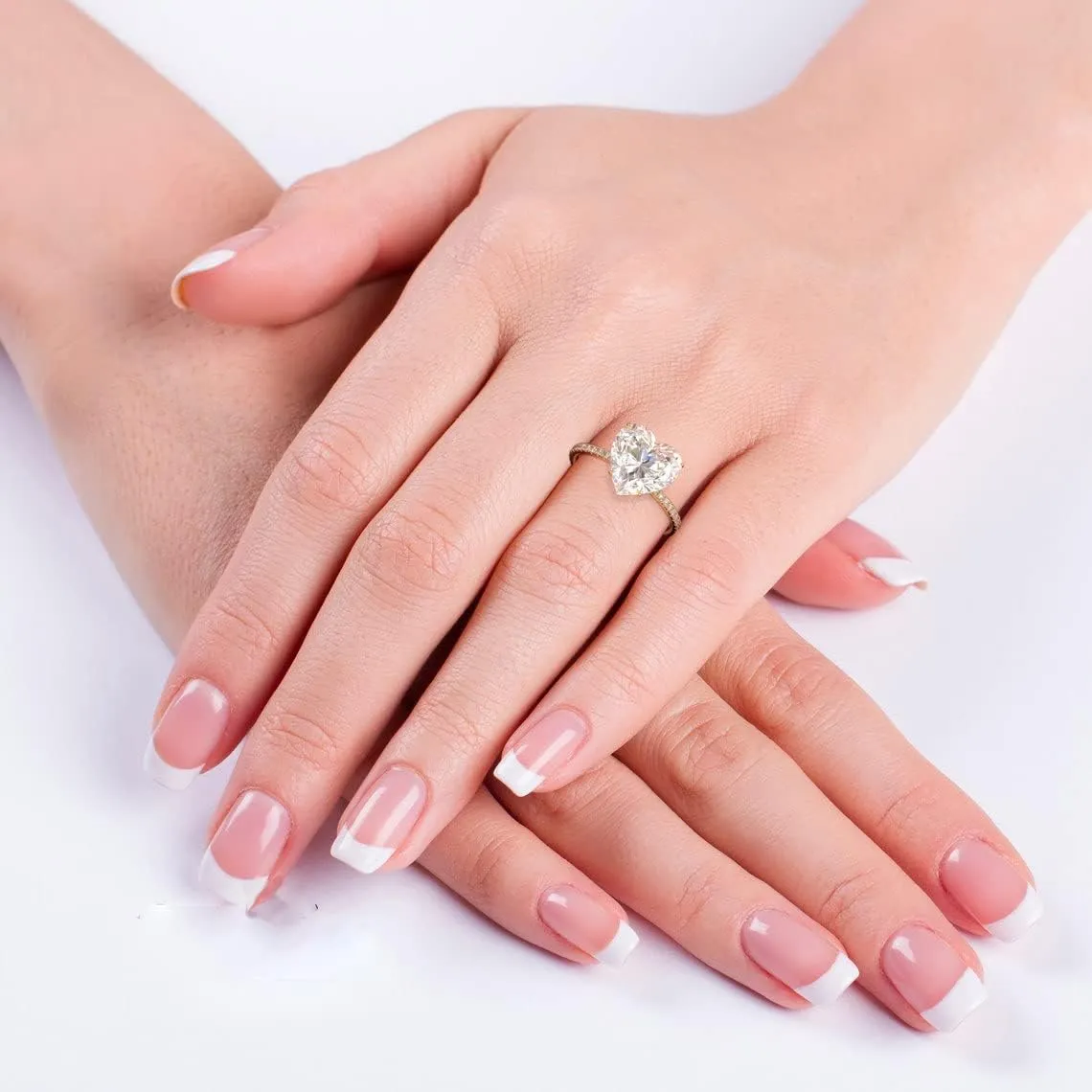 Choose Your Gemstone 18k Gold Plated Ring Heart Shaped Everyday Casual Wear, Party Wear Ring Modern Design Engagement Gift for Women, Girls and Ladies Size : 4,5,6,7,8,9,10,11,12,13
