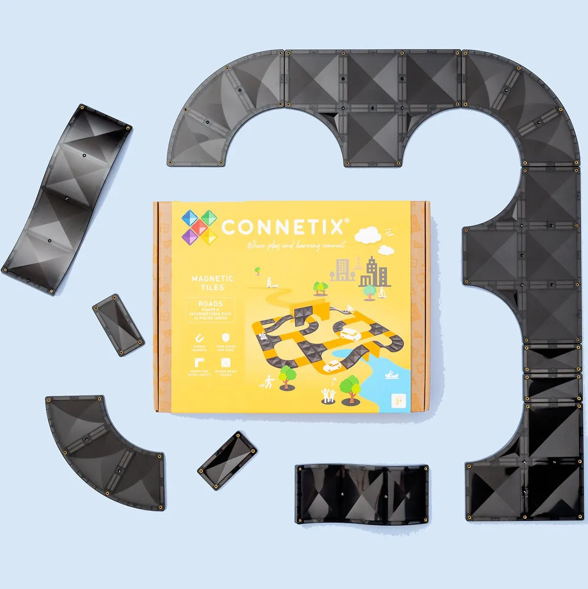 Connetix Roads Ramps Expansion 16