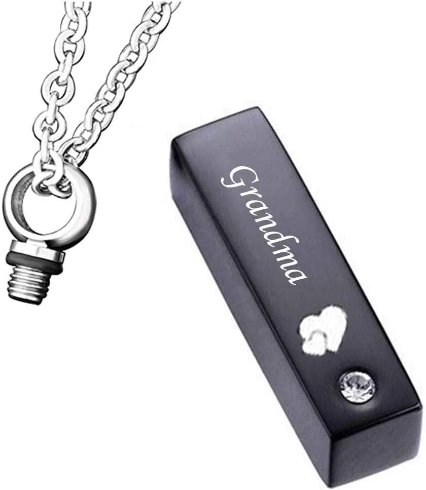 Cremation Jewelry Urn Necklaces for Ashes Keepsake Memorial Pendant Necklace