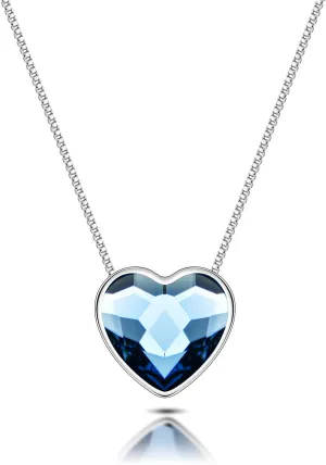 Crystal Necklaces for Women, Birthday gifts for mom, wife, daughter, taunt, grandmother, Adjustable chain length 16" 2.4"