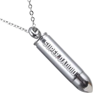 Dad Gifts for Fathers Day, Fathers Day Dad Gifts, Bullet Necklaces, Husband Gift, Christmas Birthday Gift for Men Him