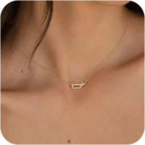 Dainty Gold Necklace for Women,14K Gold Plated Heart Butterfly Cross Pendant Necklace Simple Choker Necklaces for Women Trendy Cute Gold Necklaces for Women Jewelry Gifts