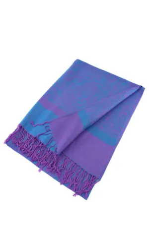 DB018-093 Light Paisley Pashmina Scarf Shawls