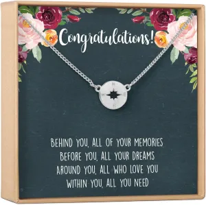 Dear Ava Infinity Congratulations Necklace | Prefect Gifts For Women and Girls | Modern Jewelry Pendant with Heartfelt Card | Graduation Pregnancy Anniversary Wedding Gift for Daughter Friend Sister