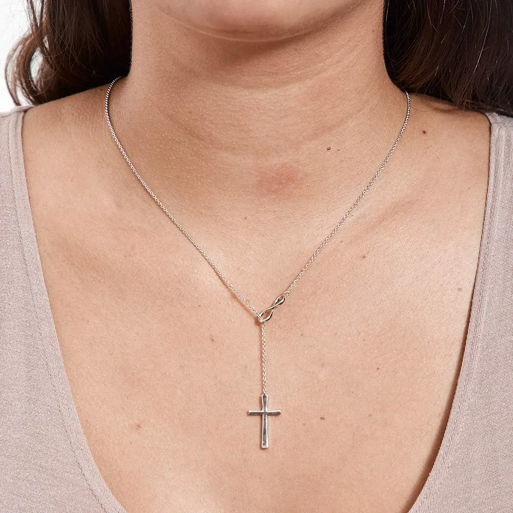 Dear Ava Infinity Necklace for Mother and Daughter | Sterling Silver Gifts for Women and Girls | Modern Jewelry Pendant with Heartfelt Card | Adjustable Necklaces for Birthday Holiday or Mother's Day