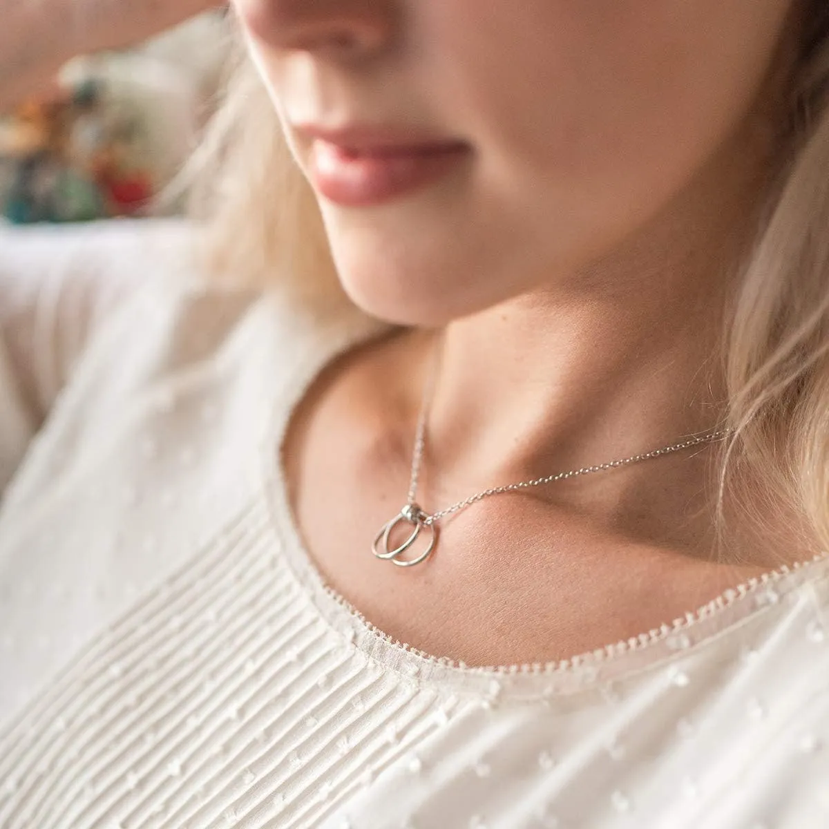Dear Ava Necklace Gift For Women and Girls - Adjustable Modern Jewelry Pendant Love Gifting Idea for Her with Heartfelt Card - Long Distance Gifts for Your Loving Ones