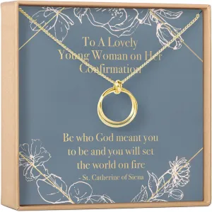 Dear Ava Necklace Gift For Women and Girls - Adjustable Modern Jewelry Pendant Love Gifting Idea for Her with Heartfelt Card - Long Distance Gifts for Your Loving Ones