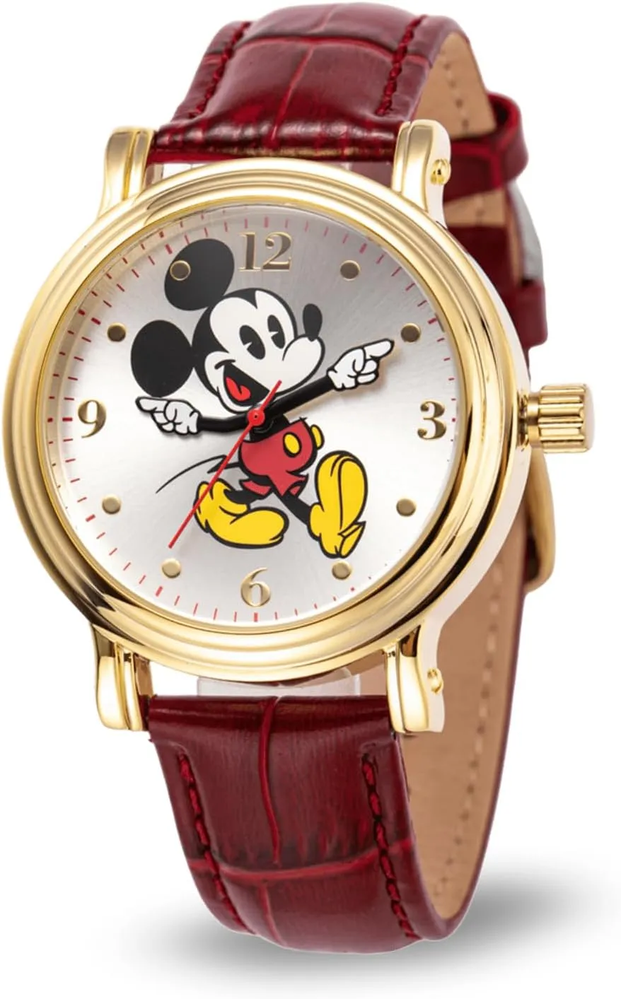 Disney Mickey Mouse Adult Vintage Articulating Hands Analog Quartz Watch