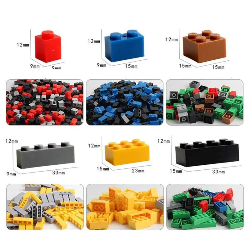 DIY Creative Building Blocks Bulk Sets City Classic Bricks Assembly Educational Toys