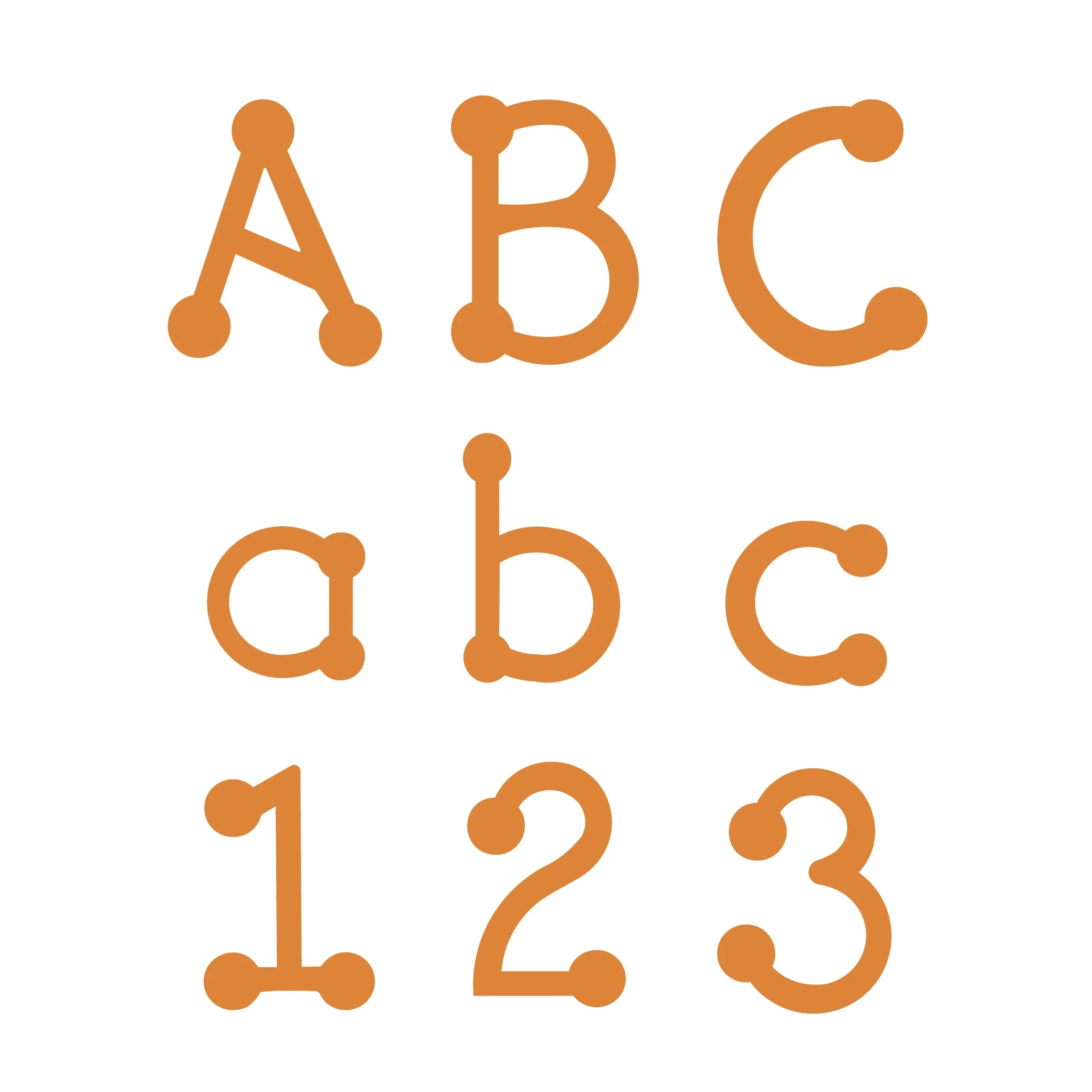 DJ Inkers Dot Alphabet - 2"
